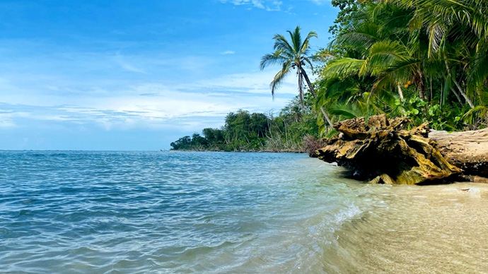 Spiaggia tropicale sulla Costa Pacifica della Costa Rica